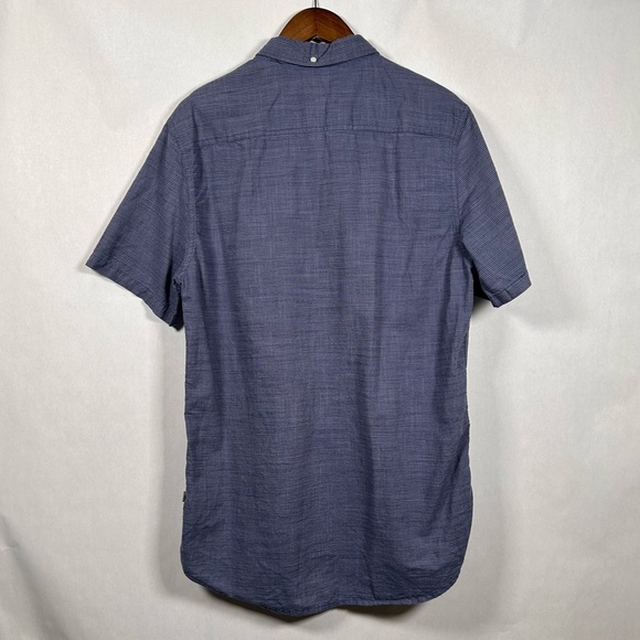 Quiksilver Blue Short Sleeve Button Down Shirt - Picture 2 of 9